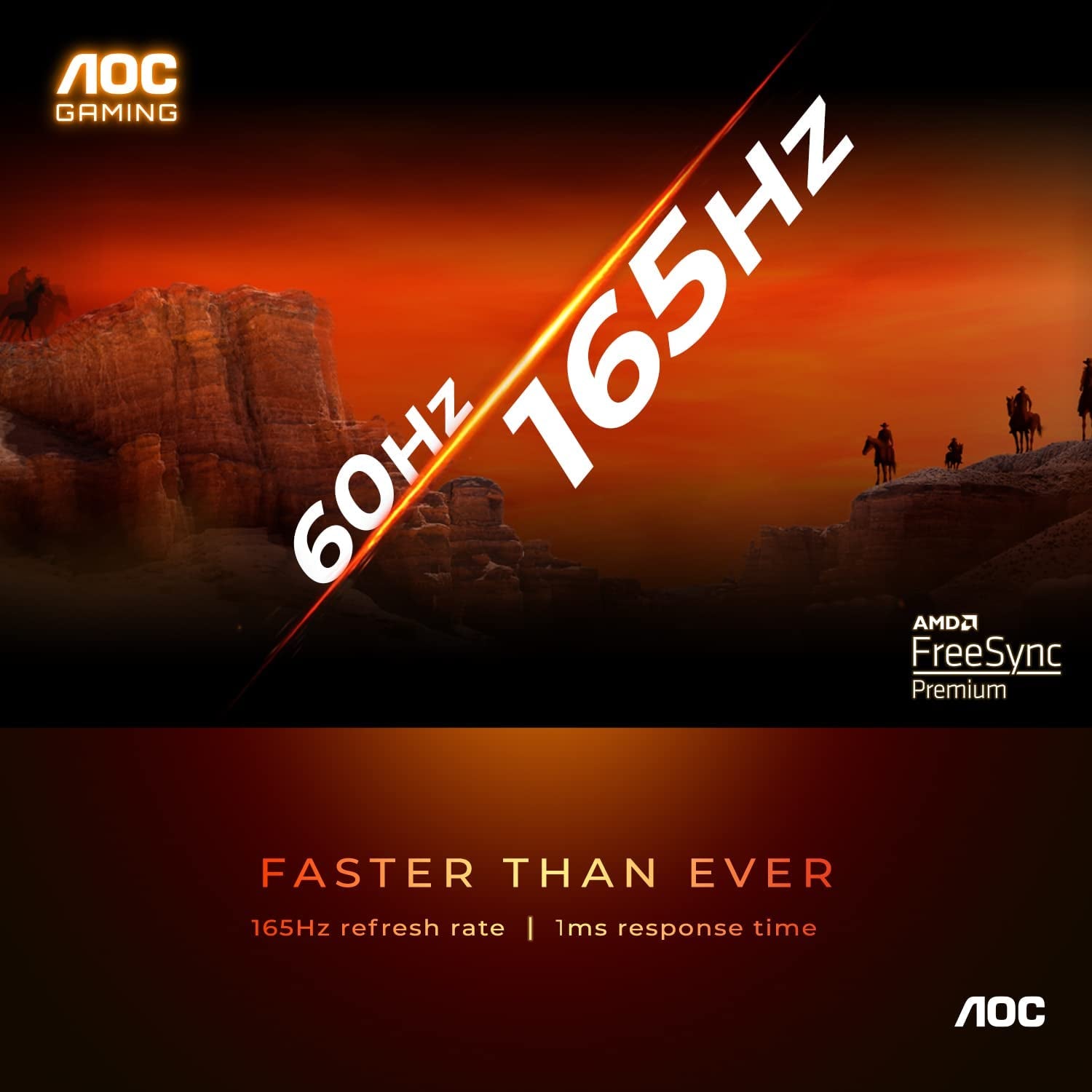 AOC C24G1A 24" Curved Frameless Gaming Monitor, FHD 1920X1080, 1500R, VA, 1Ms MPRT, 165Hz (144Hz Supported), Freesync Premium, Height Adjustable Black