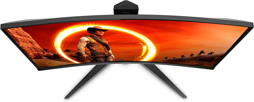 AOC C24G1A 24" Curved Frameless Gaming Monitor, FHD 1920X1080, 1500R, VA, 1Ms MPRT, 165Hz (144Hz Supported), Freesync Premium, Height Adjustable Black